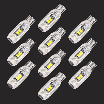 10 PCS T10 DC12V / 1W Car Clearance Light 5LEDs SMD-3030 Lamp Beads (White Light) - Clearance Lights by buy2fix | Online Shopping UK | buy2fix