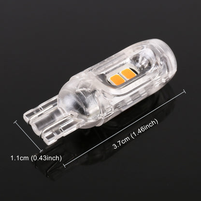 10 PCS T10 DC12V / 1W Car Clearance Light 5LEDs SMD-3030 Lamp Beads (Yellow Light) - Clearance Lights by buy2fix | Online Shopping UK | buy2fix