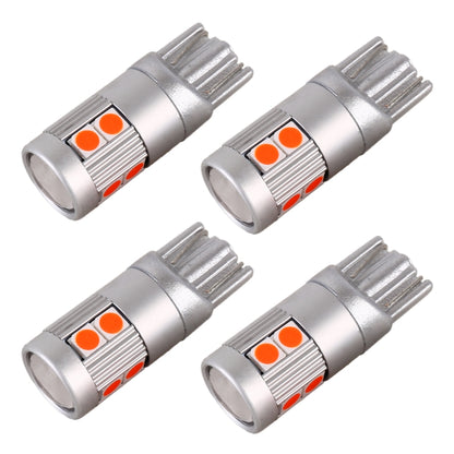 4 PCS T10 DC12V / 2W Car Clearance Light 9LEDs SMD-3030 Lamp Beads (Red Light) - Clearance Lights by buy2fix | Online Shopping UK | buy2fix