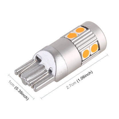 4 PCS T10 DC12V / 2W Car Clearance Light 9LEDs SMD-3030 Lamp Beads (Yellow Light) - Clearance Lights by buy2fix | Online Shopping UK | buy2fix