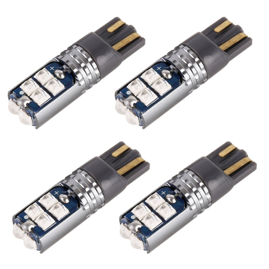 4 PCS T10 DC12V / 2W Car Clearance Light 10LEDs SMD-3030 Lamp Beads (Blue Light) - Clearance Lights by buy2fix | Online Shopping UK | buy2fix