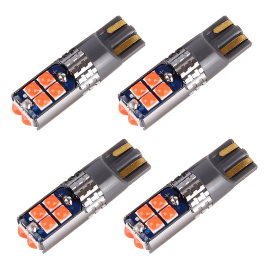 4 PCS T10 DC12V / 2W Car Clearance Light 10LEDs SMD-3030 Lamp Beads (Red Light) - Clearance Lights by buy2fix | Online Shopping UK | buy2fix