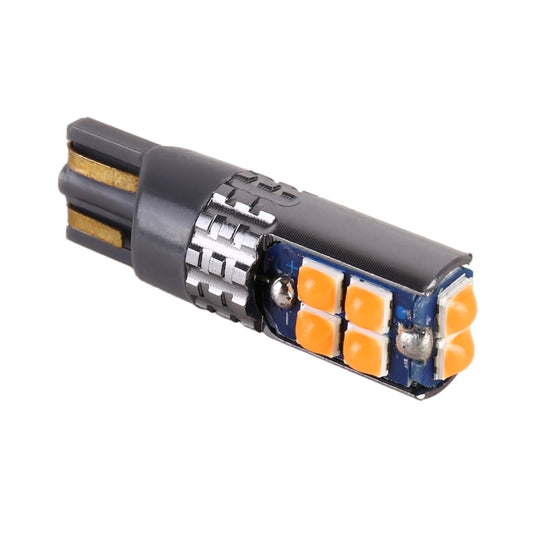 4 PCS T10 DC12V / 2W Car Clearance Light 10LEDs SMD-3030 Lamp Beads (Yellow Light) - Clearance Lights by buy2fix | Online Shopping UK | buy2fix