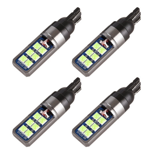 4 PCS T10 DC12V / 4W Car Clearance Light 12LEDs SMD-3030 Lamp Beads (Ice Blue Light) - Clearance Lights by buy2fix | Online Shopping UK | buy2fix