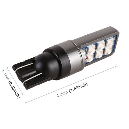 4 PCS T10 DC12V / 4W Car Clearance Light 12LEDs SMD-3030 Lamp Beads (Blue Light) - Clearance Lights by buy2fix | Online Shopping UK | buy2fix