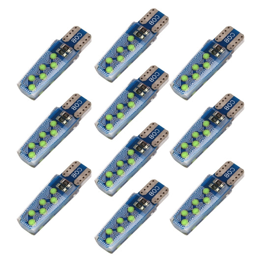 10 PCS T10 DC12V / 1.2W Car Clearance Light 12LEDs COB Lamp Beads (Ice Blue Light) - Clearance Lights by buy2fix | Online Shopping UK | buy2fix
