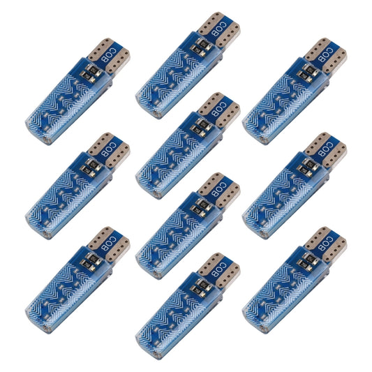 10 PCS T10 DC12V / 1.2W Car Clearance Light 12LEDs COB Lamp Beads (Blue Light) - Clearance Lights by buy2fix | Online Shopping UK | buy2fix