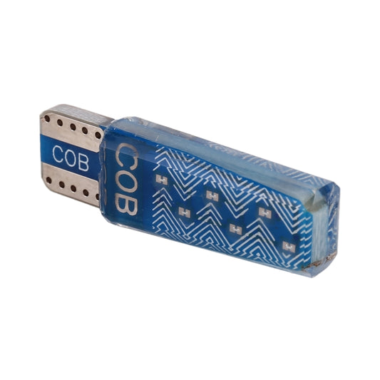 10 PCS T10 DC12V / 1.2W Car Clearance Light 12LEDs COB Lamp Beads (Blue Light) - Clearance Lights by buy2fix | Online Shopping UK | buy2fix
