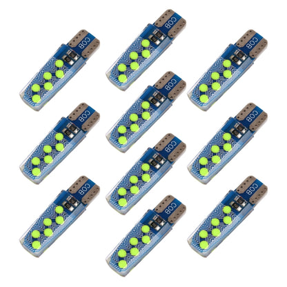 10 PCS T10 DC12V / 1.2W Car Clearance Light 12LEDs COB Lamp Beads (Green Light) - Clearance Lights by buy2fix | Online Shopping UK | buy2fix