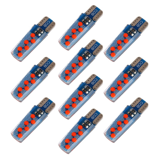 10 PCS T10 DC12V / 1.2W Car Clearance Light 12LEDs COB Lamp Beads (Red Light) - Clearance Lights by buy2fix | Online Shopping UK | buy2fix