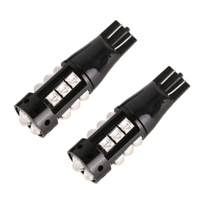 2 PCS T10 DC12V / 6.5W Car Clearance Light 15LEDs SMD-3030 Lamp Beads (Blue Light) - Clearance Lights by buy2fix | Online Shopping UK | buy2fix