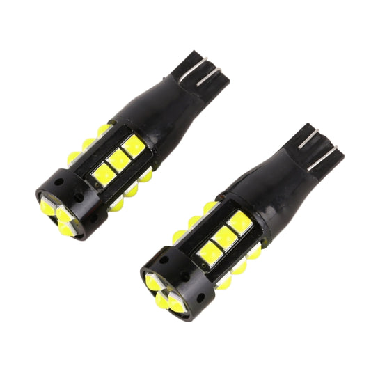 2 PCS T10 DC12V / 6.5W Car Clearance Light 15LEDs SMD-3030 Lamp Beads (White Light) - Clearance Lights by buy2fix | Online Shopping UK | buy2fix