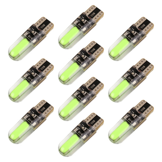 10 PCS T10 DC12V / 1W Car Clearance Light COB Lamp Beads (Green Light) - Clearance Lights by buy2fix | Online Shopping UK | buy2fix