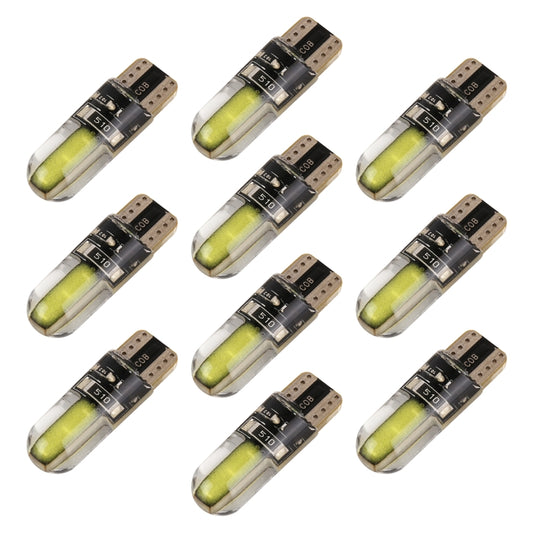 10 PCS T10 DC12V / 1W Car Clearance Light COB Lamp Beads (White Light) - Clearance Lights by buy2fix | Online Shopping UK | buy2fix