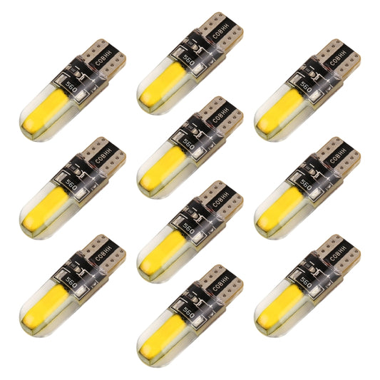 10 PCS T10 DC12V / 1W Car Clearance Light COB Lamp Beads (Yellow Light) - Clearance Lights by buy2fix | Online Shopping UK | buy2fix