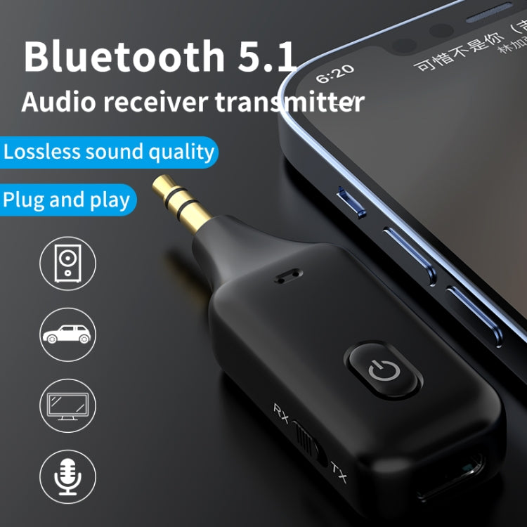 A60 3 in 1 Car Bluetooth Receiver Transmitter 3.5AUX Hands-free Call - Bluetooth Car Kits by buy2fix | Online Shopping UK | buy2fix