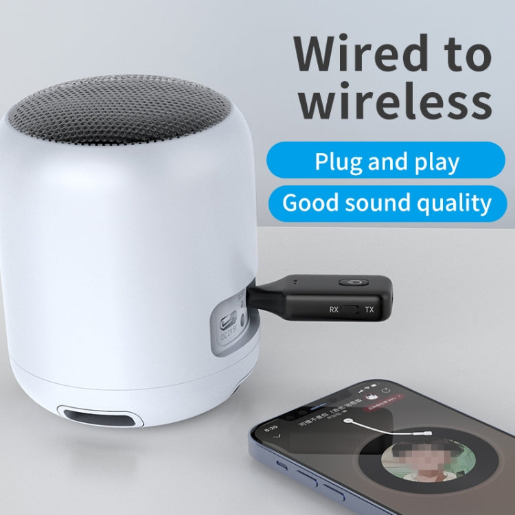 A60 3 in 1 Car Bluetooth Receiver Transmitter 3.5AUX Hands-free Call - Bluetooth Car Kits by buy2fix | Online Shopping UK | buy2fix