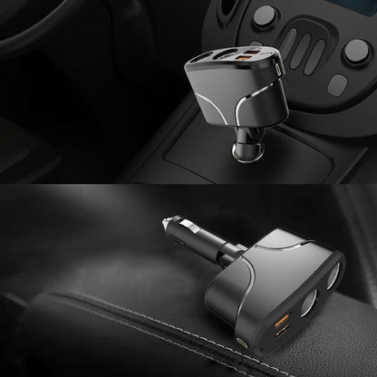 TR35 Car 2 in 1 Cigarette Lighter Extension Socket 20W PD Fast Charge QC3.0 USB Charger - Cigar Socket by buy2fix | Online Shopping UK | buy2fix