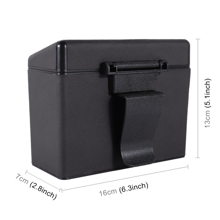 Car Plastic Trash Can Large Capacity Interior Accessories Box (Black) by buy2fix