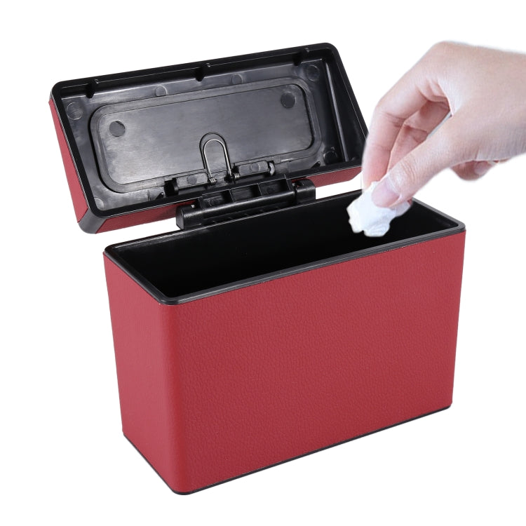 Car Plastic Trash Can Large Capacity Interior Accessories Box (Red) - Stowing Tidying by buy2fix | Online Shopping UK | buy2fix