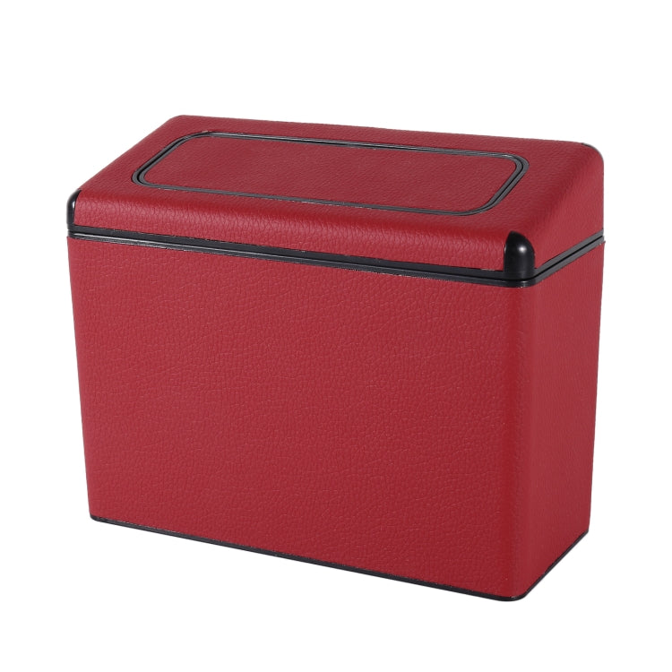 Car Plastic Trash Can Large Capacity Interior Accessories Box (Red) - Stowing Tidying by buy2fix | Online Shopping UK | buy2fix