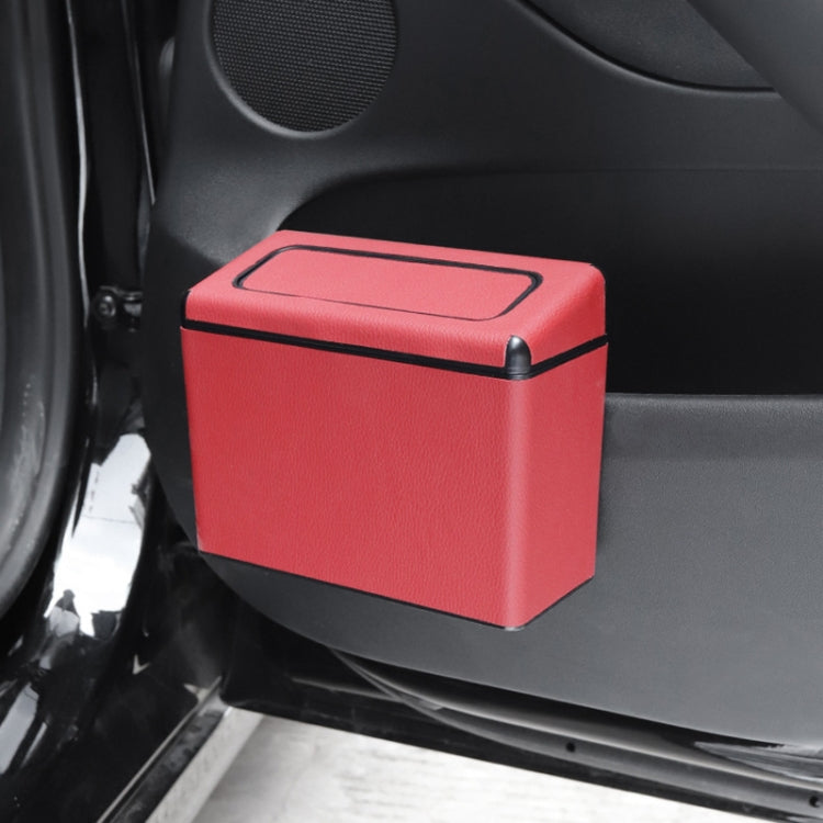 Car Plastic Trash Can Large Capacity Interior Accessories Box (Red) - Stowing Tidying by buy2fix | Online Shopping UK | buy2fix