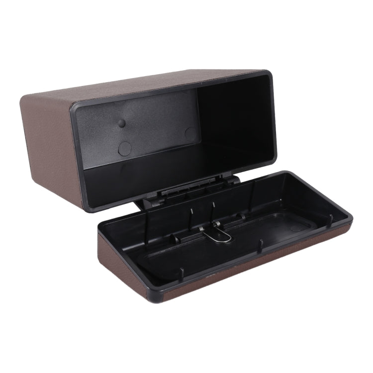 Car Plastic Trash Can Large Capacity Interior Accessories Box (Brown) by buy2fix