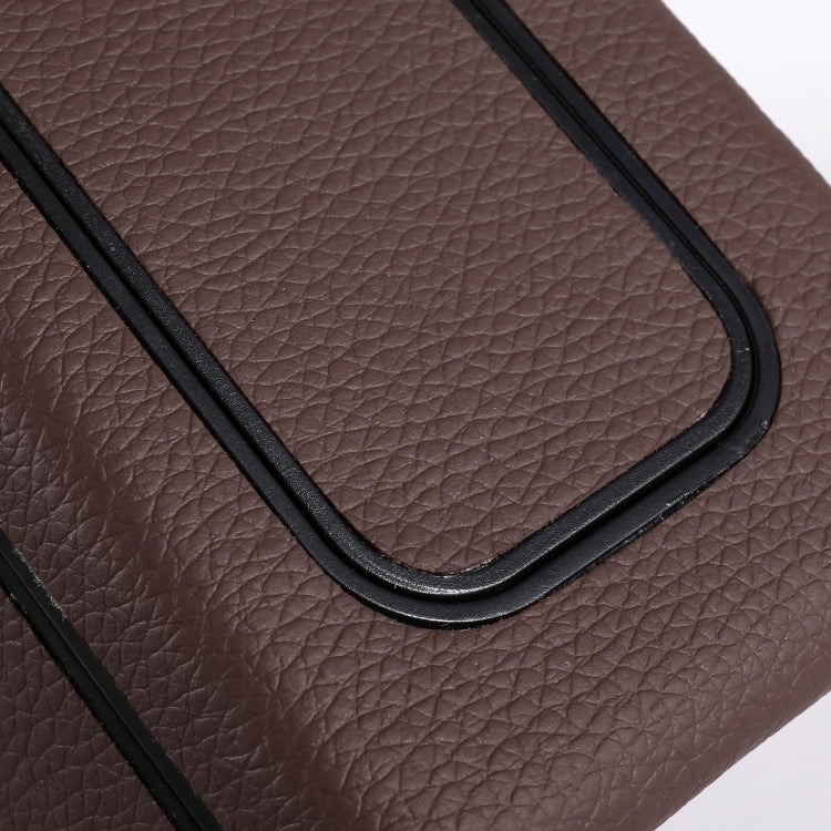 Car Plastic Trash Can Large Capacity Interior Accessories Box (Brown) by buy2fix