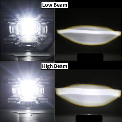 OL-2051S 1 Pair 4x6 inch Off-road Vehicle Modified Angel Devil Eyes Rectangular Headlight - LED Headlamps by buy2fix | Online Shopping UK | buy2fix