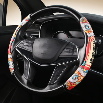 Car Universal China-Chic Relief Steering Wheel Cover (Lucky Strike) - Steering Wheel Accessories by buy2fix | Online Shopping UK | buy2fix