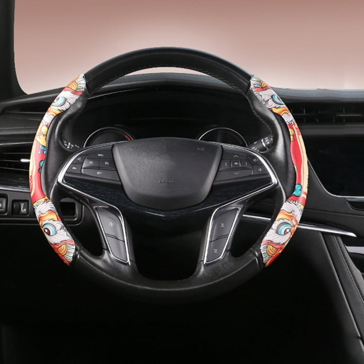 Car Universal China-Chic Relief Steering Wheel Cover (Lucky Strike) - Steering Wheel Accessories by buy2fix | Online Shopping UK | buy2fix