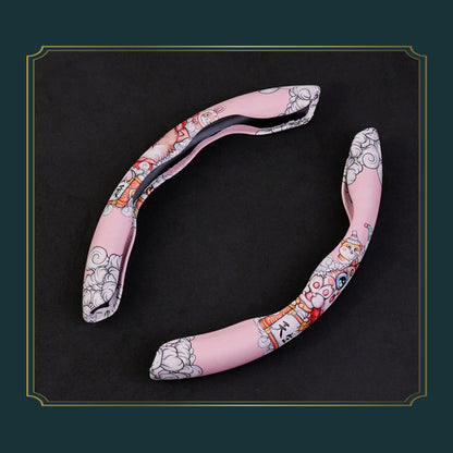 Car Universal China-Chic Relief Steering Wheel Cover (A Born Beauty) - Steering Wheel Accessories by buy2fix | Online Shopping UK | buy2fix