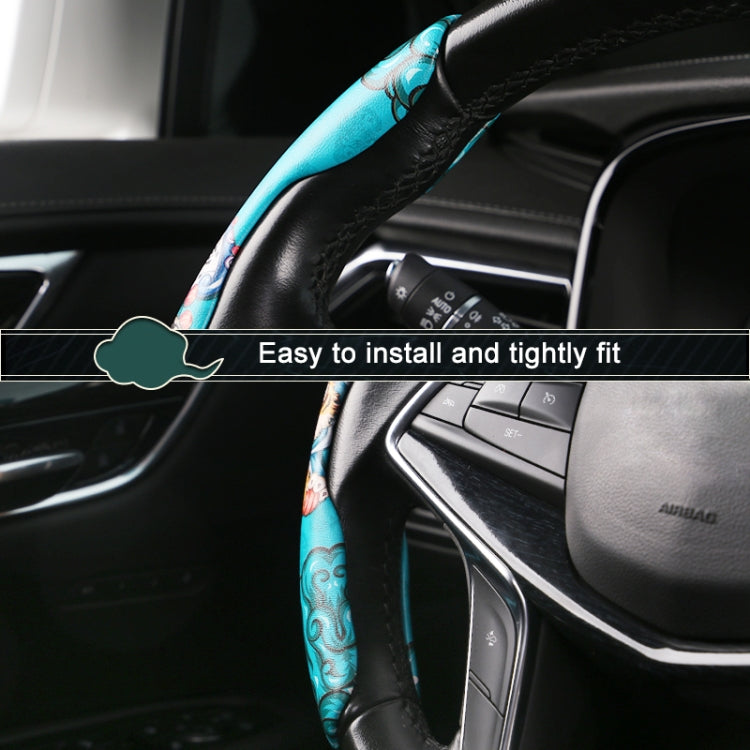 Car Universal China-Chic Relief Steering Wheel Cover (A Born Beauty) - Steering Wheel Accessories by buy2fix | Online Shopping UK | buy2fix