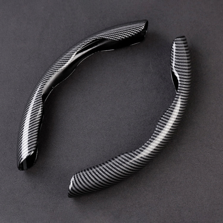 Car Universal Carbon Fiber Steering Wheel Cover (Black) by buy2fix