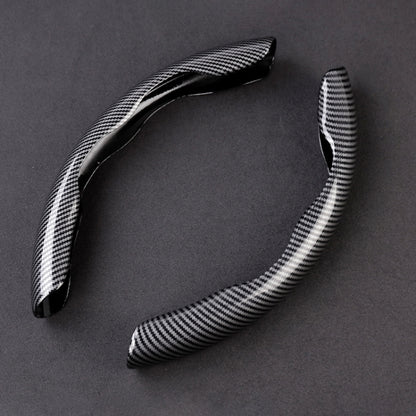 Car Universal Carbon Fiber Steering Wheel Cover (Black) by buy2fix