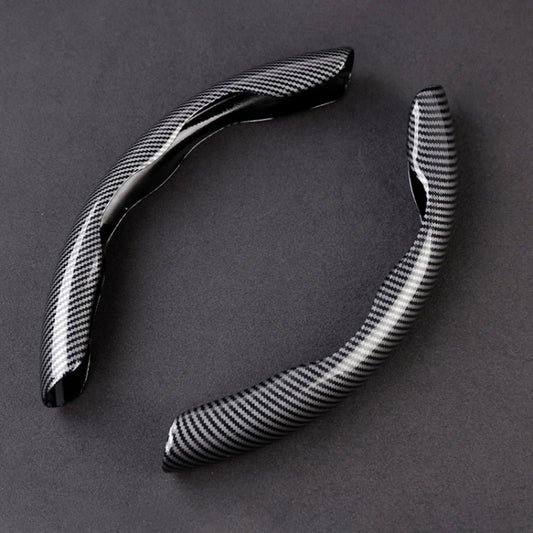 Car Universal Carbon Fiber Steering Wheel Cover (Black) by buy2fix