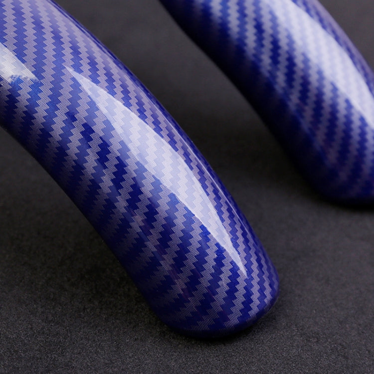 Car Universal Carbon Fiber Steering Wheel Cover (Blue) by buy2fix