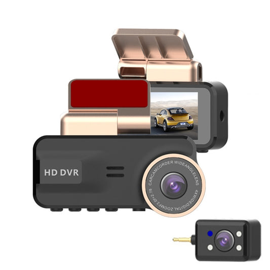 F22 3.16 inch 1080P HD Night Vision Driving Recorder, Standard Version with In-car View Camera by buy2fix
