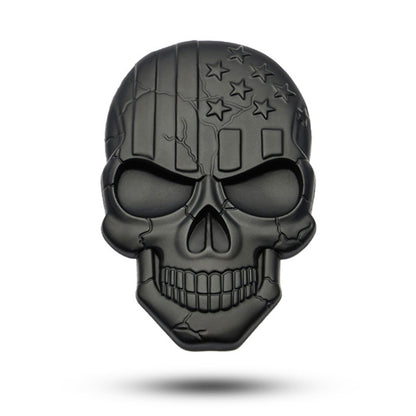 Three-dimensional Devil Skull Metal Plating Car Sticker (Black) by buy2fix