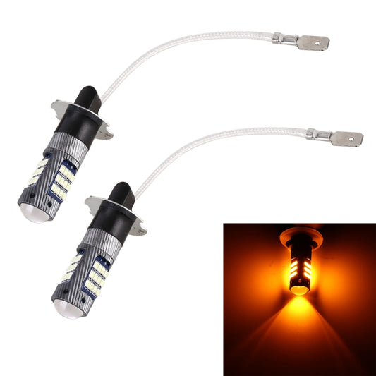 1 Pair H3 DC12V / 5W Car LED Fog Light with 42LEDs SMD-2016 Lamp Beads (Yellow Light) - Fog / Driving Lights by buy2fix | Online Shopping UK | buy2fix