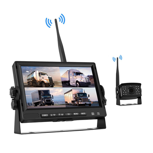 PZ710-W 7 inch Car Digital Wireless Rear-view Split-screen Monitor Single Record - Rearview Monitors by buy2fix | Online Shopping UK | buy2fix
