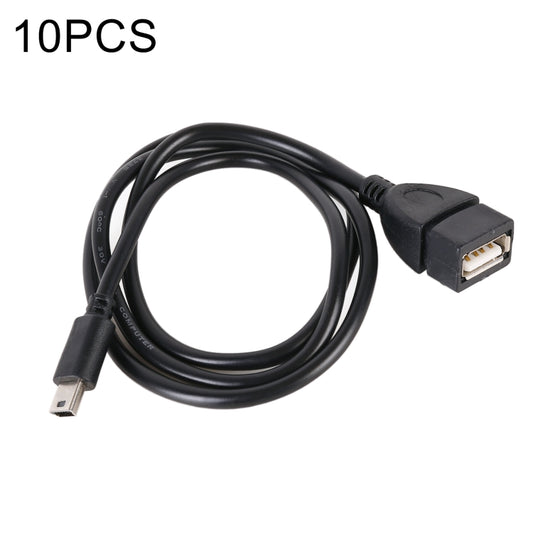 10 PCS Car OTG Head to USB Cable, Cable Length: 80cm - Terminal connectors by buy2fix | Online Shopping UK | buy2fix