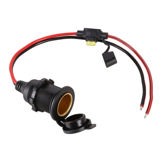 Car Cigarette Lighter Female Socket Plug Connector with Cover - Terminal connectors by buy2fix | Online Shopping UK | buy2fix