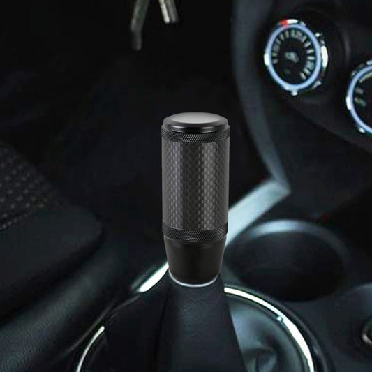 Universal Car Carbon Fiber Metal Gear Shift Knob(Black) by buy2fix