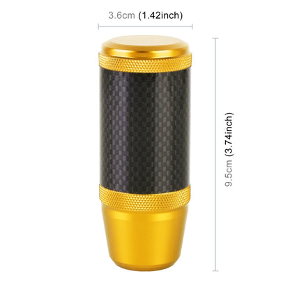 Universal Car Carbon Fiber Metal Gear Shift Knob (Gold) - Shift Knob by buy2fix | Online Shopping UK | buy2fix