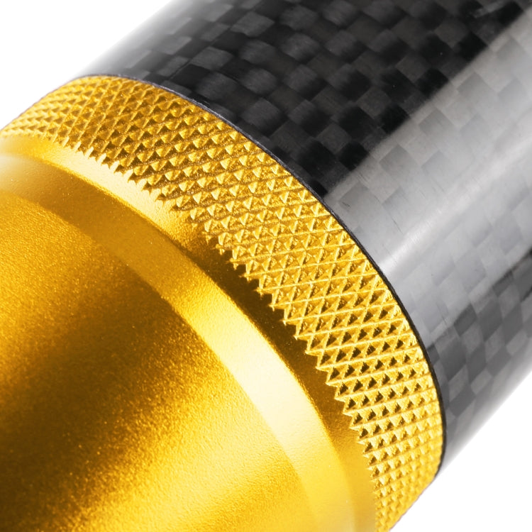 Universal Car Carbon Fiber Metal Gear Shift Knob (Gold) - Shift Knob by buy2fix | Online Shopping UK | buy2fix