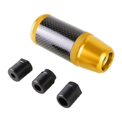 Universal Car Carbon Fiber Metal Gear Shift Knob (Gold) - Shift Knob by buy2fix | Online Shopping UK | buy2fix