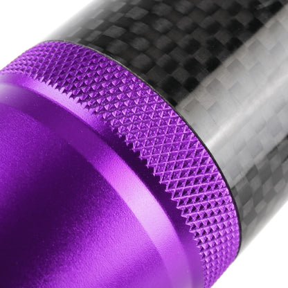Universal Car Carbon Fiber Metal Gear Shift Knob (Purple) by buy2fix