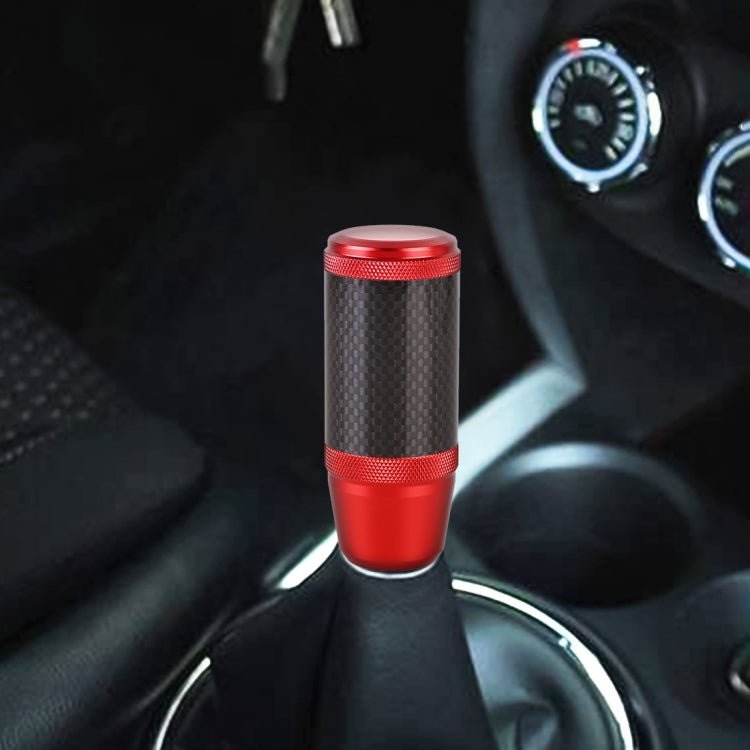 Universal Car Carbon Fiber Metal Gear Shift Knob (Red) - Shift Knob by buy2fix | Online Shopping UK | buy2fix