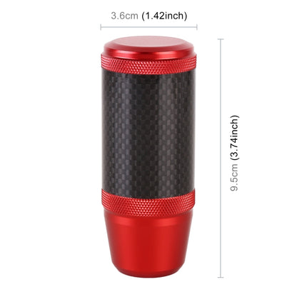 Universal Car Carbon Fiber Metal Gear Shift Knob (Red) - Shift Knob by buy2fix | Online Shopping UK | buy2fix